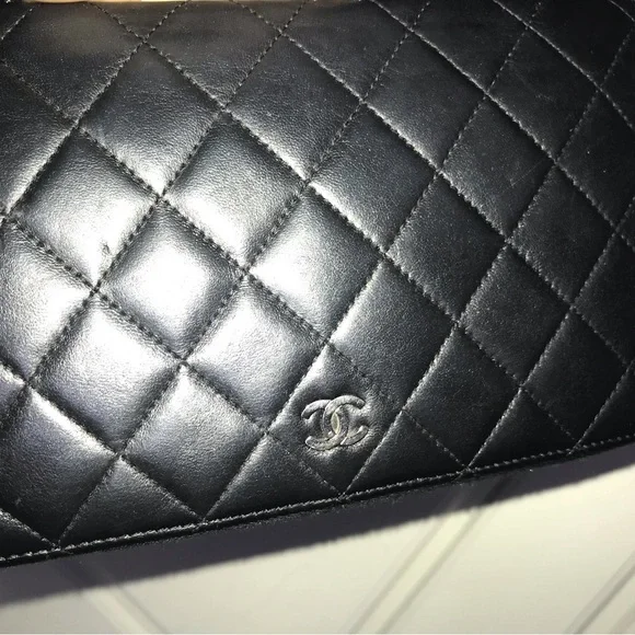 Authentic Chanel Wallet with Added Chain - Comes with Box and Card - Picture 14 of 16